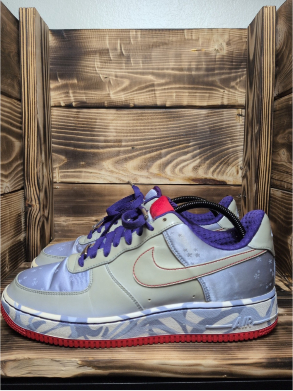 Vintage Nike Air Force 1 Premium '07 Blue Denim 315186-441 Womens Size 10 EUC